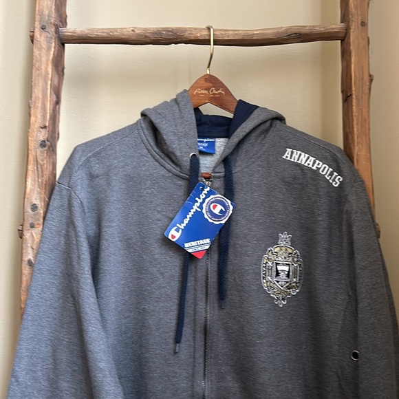 NWT Champion Annapolis Embroidered Hoodie Size Medium - Picture 4 of 11